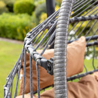 Ightham - Double Egg Chair in Brown on Grey