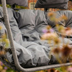 Ightham - Double Egg Chair in Dark Grey on Grey