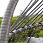 Ightham - Double Egg Chair in Dark Grey on Grey