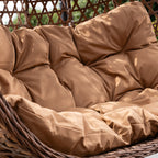 Knole - Double Egg Chair in Brown on Brown