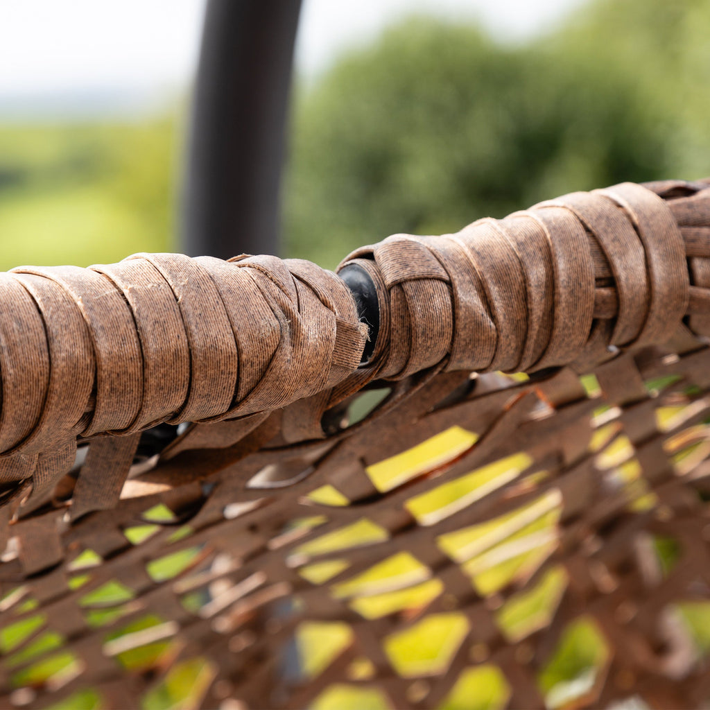 Knole - Double Egg Chair in Brown on Brown
