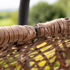 Knole - Double Egg Chair in Brown on Brown