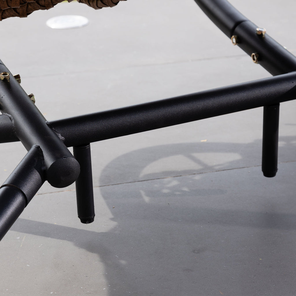 Knole - Double Egg Chair in Cream on Brown