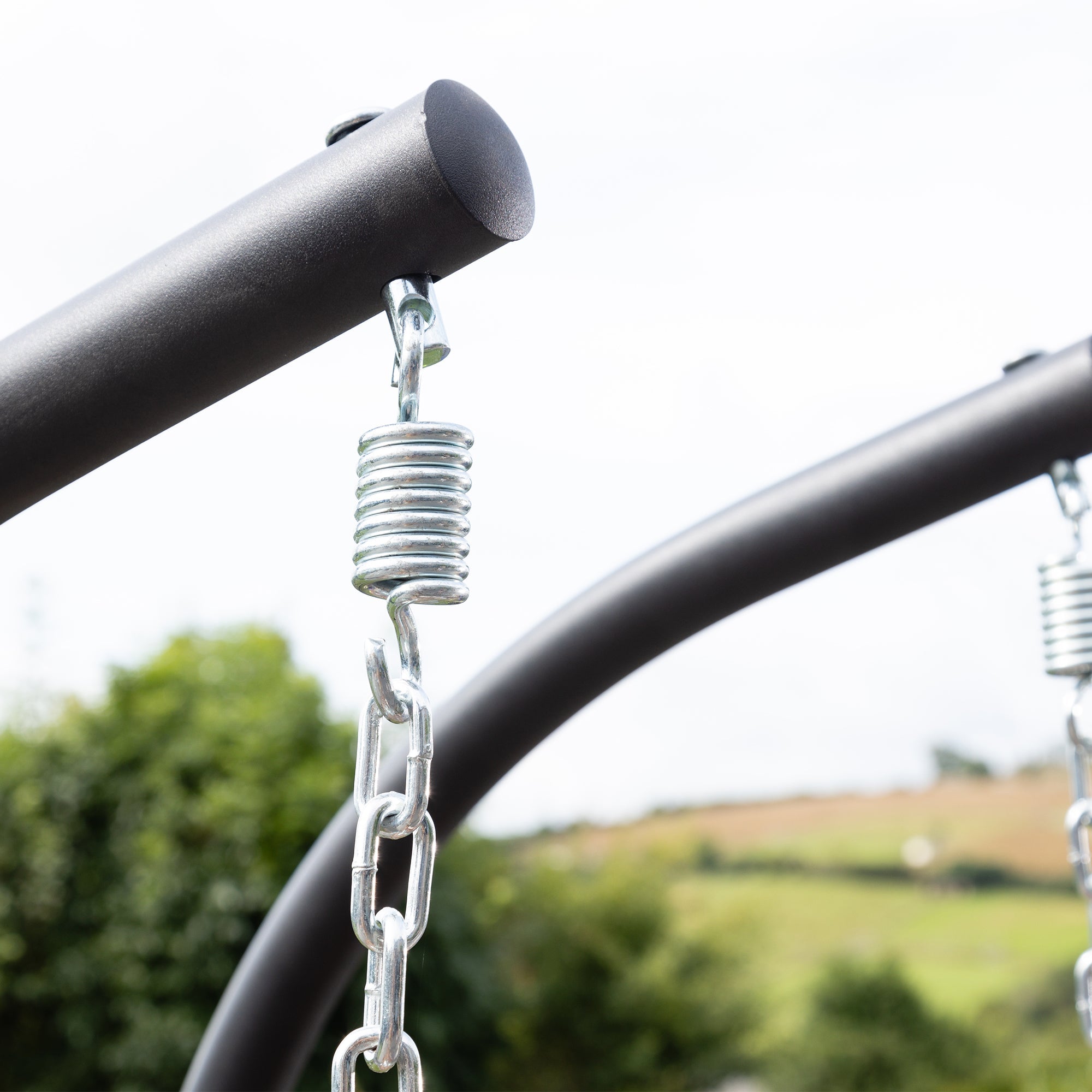 Knole - Double Egg Chair in Cream on Brown