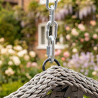 Lanhydrock - Single Egg Chair in Dark Grey on Grey