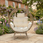 Tyntesfield - Round Standing Egg Chair in Cream