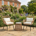 Stourhead - 3 Piece Patio Set in Cream on Natural