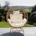 Tyntesfield - Round Standing Egg Chair in Cream