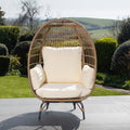 Waddesdon - Oval Standing Egg Chair in Cream
