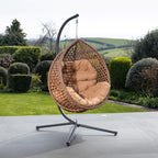 Lanhydrock - Single Egg Chair in Brown on Brown