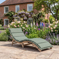 Snowshill - Curve Sun Lounger in Green