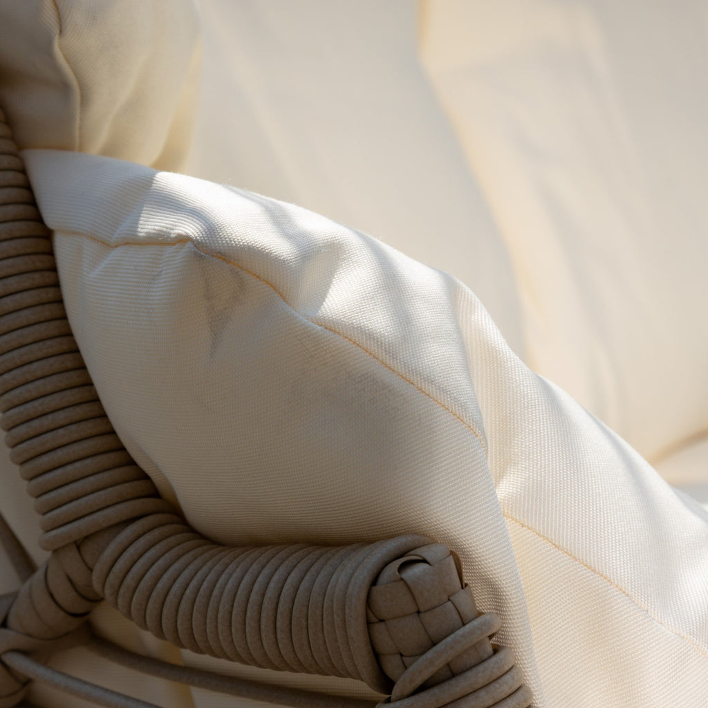 Chartwell - 2 Seat Standing Egg Chair in Cream on Natural