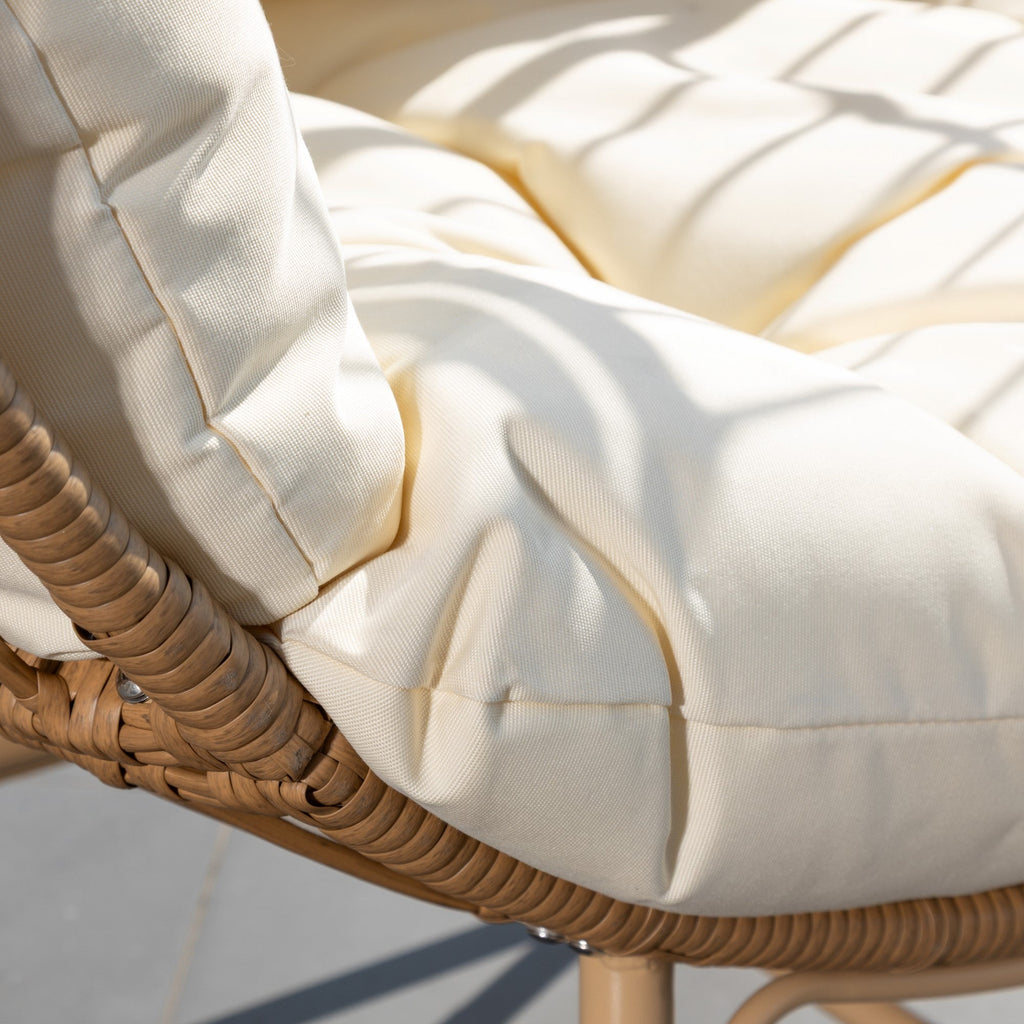 Tyntesfield - Round Standing Egg Chair in Cream