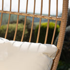Tyntesfield - Round Standing Egg Chair in Cream