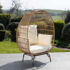 Waddesdon - Oval Standing Egg Chair in Cream