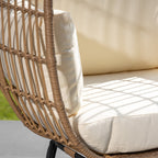 Waddesdon - Oval Standing Egg Chair in Cream