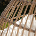 Waddesdon - Oval Standing Egg Chair in Cream