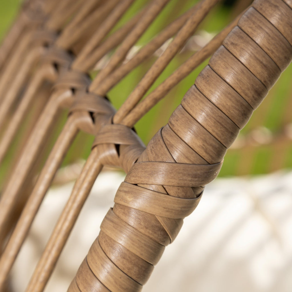 Waddesdon - Oval Standing Egg Chair in Cream