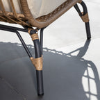 Waddesdon - Oval Standing Egg Chair in Cream