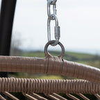Ightham - Double Egg Chair in Cream on Brown