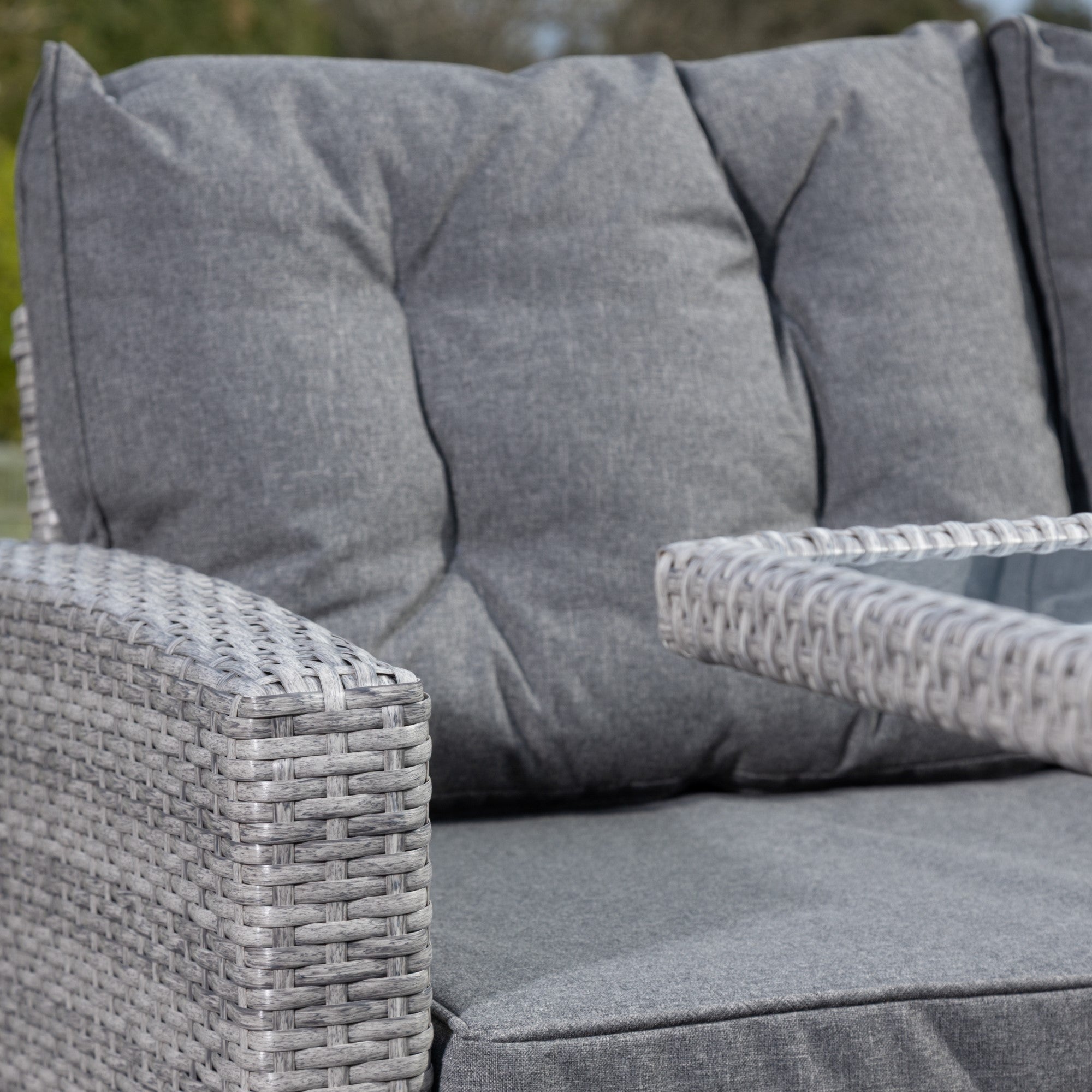 Montacute - Corner, Bench & Table Dining Set in Grey on Grey