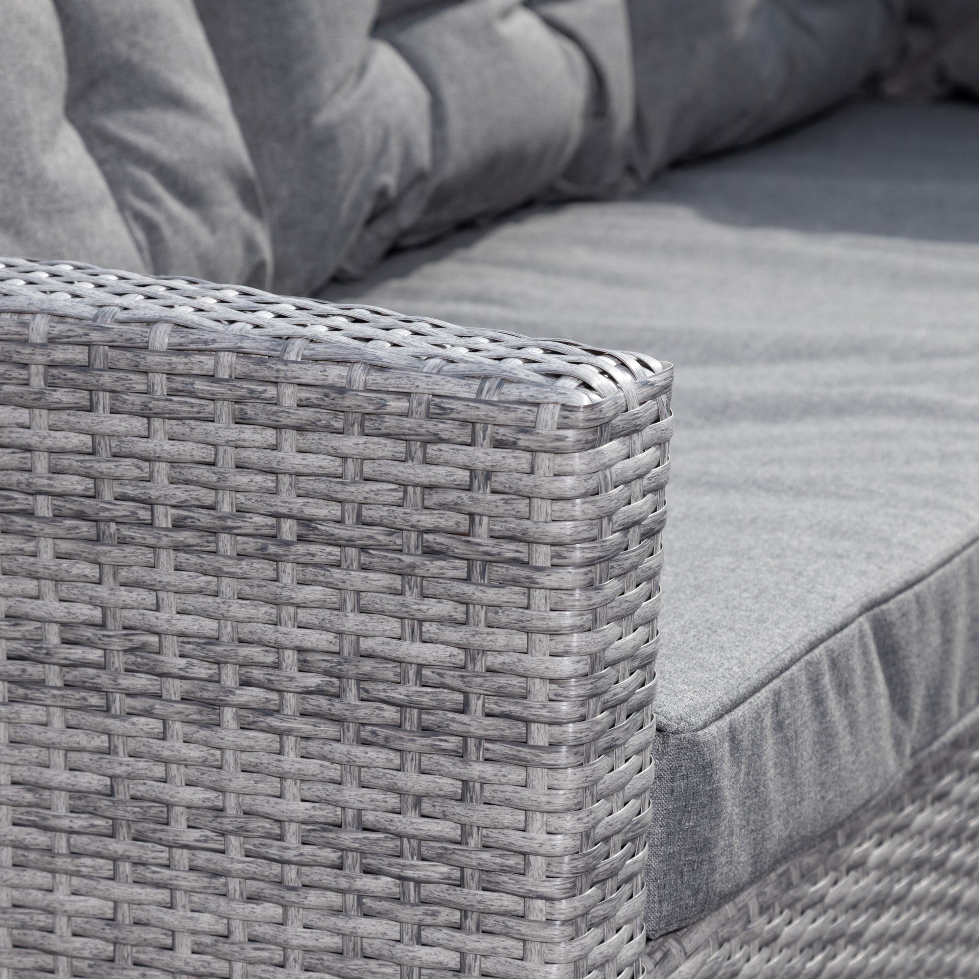 Montacute - Corner, Bench & Table Dining Set in Grey on Grey