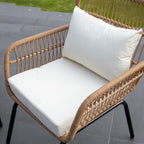 Stourhead - 3 Piece Patio Set in Cream on Natural