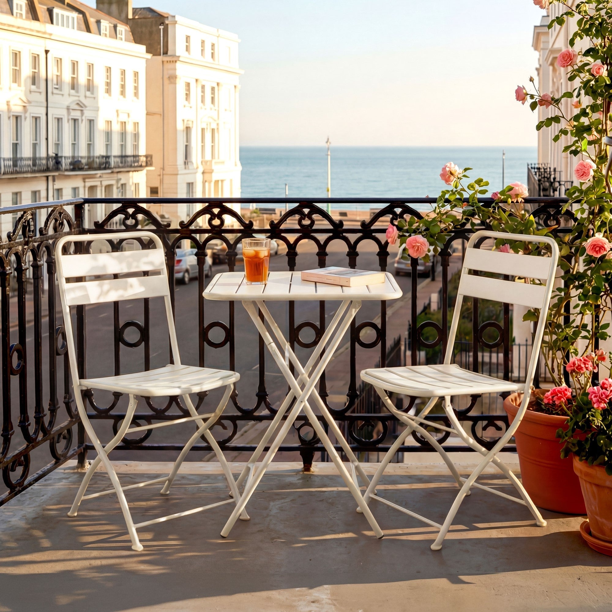 Hidcote - Folding Patio Set in Beige