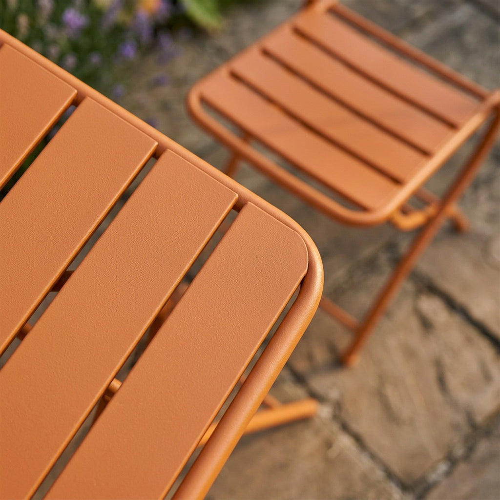 Hidcote - Folding Patio Set in Orange