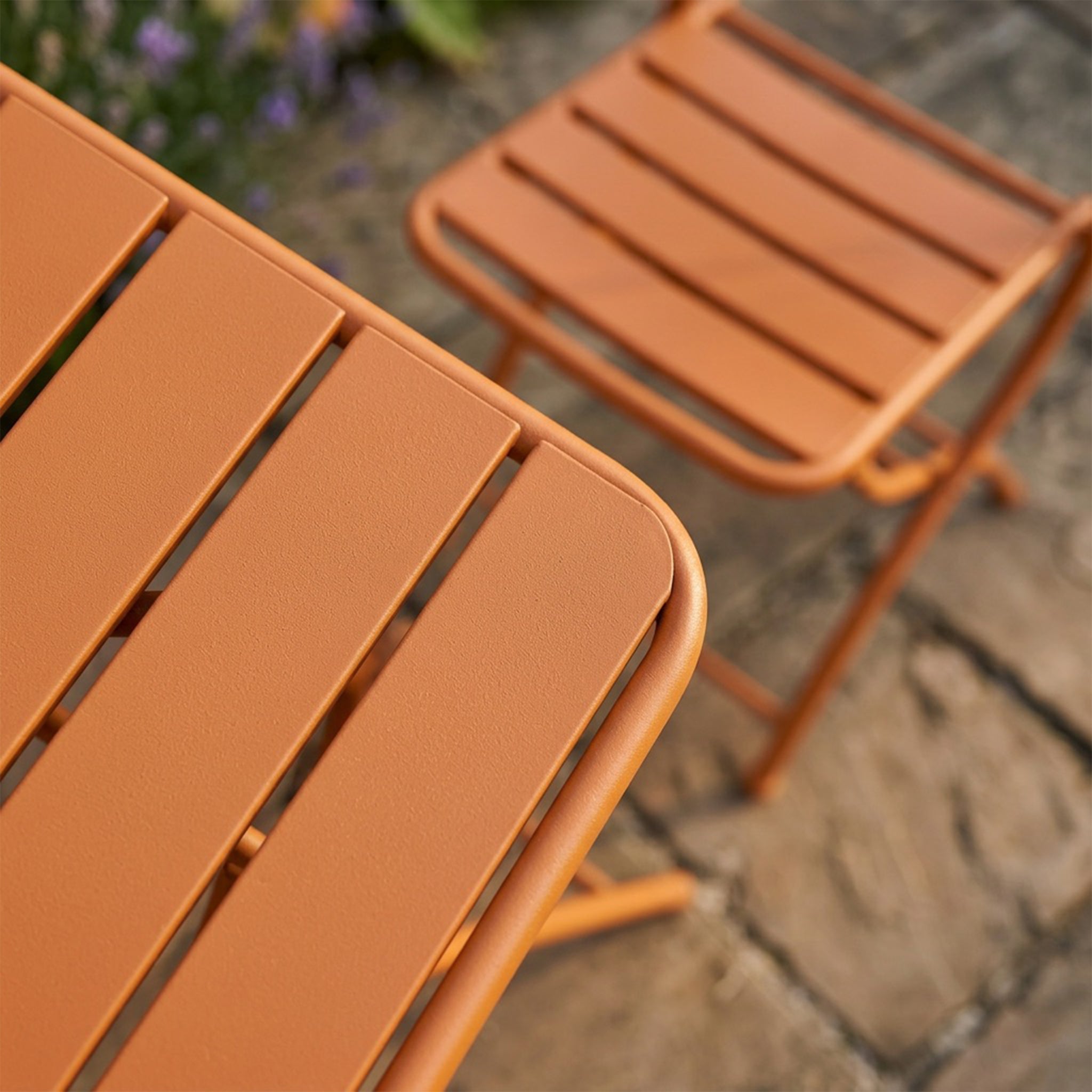 Hidcote - Folding Patio Set in Orange