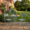 Hidcote - Folding Patio Set in Light Blue