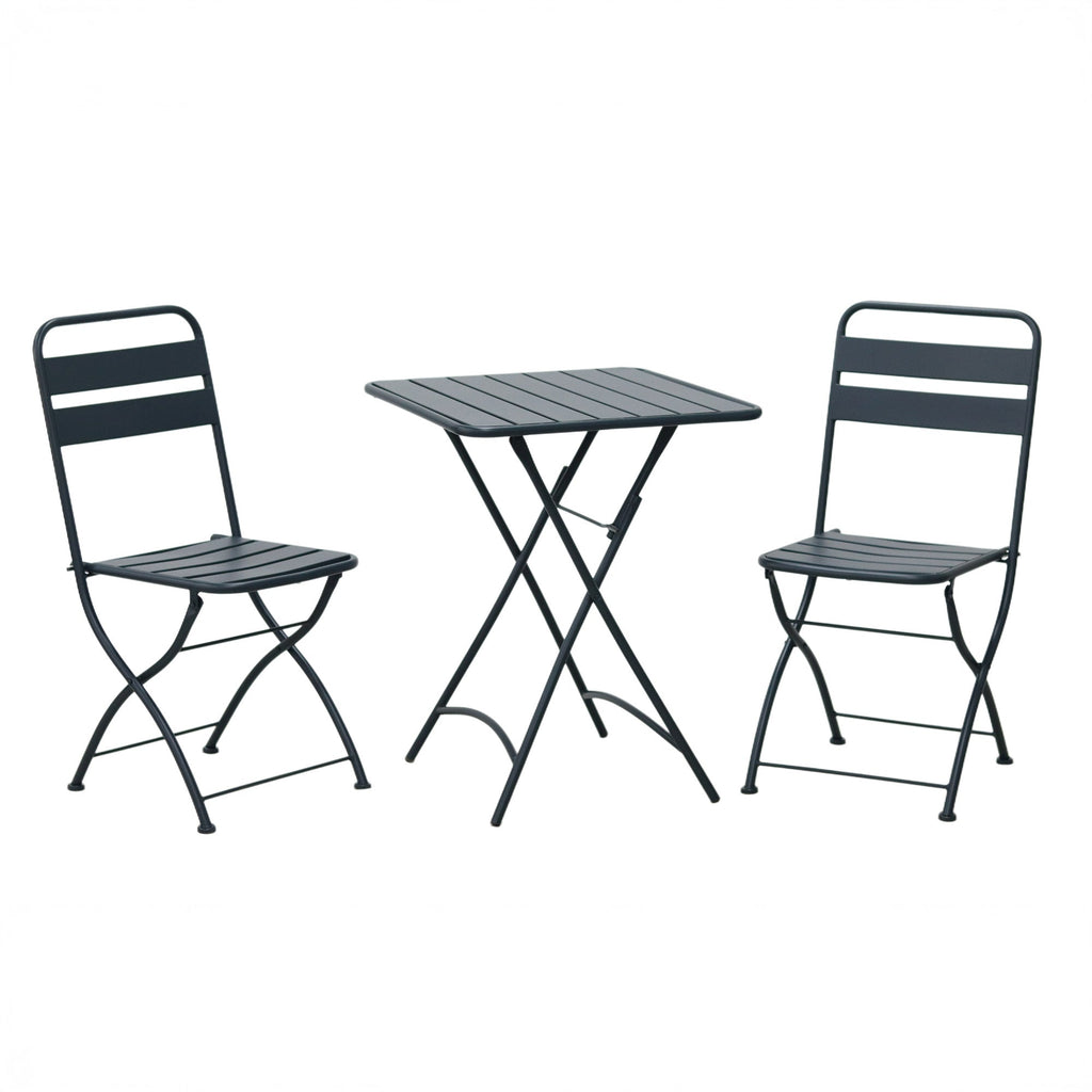 Hidcote - Folding Patio Set in Black