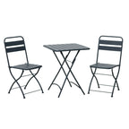 Hidcote - Folding Patio Set in Black