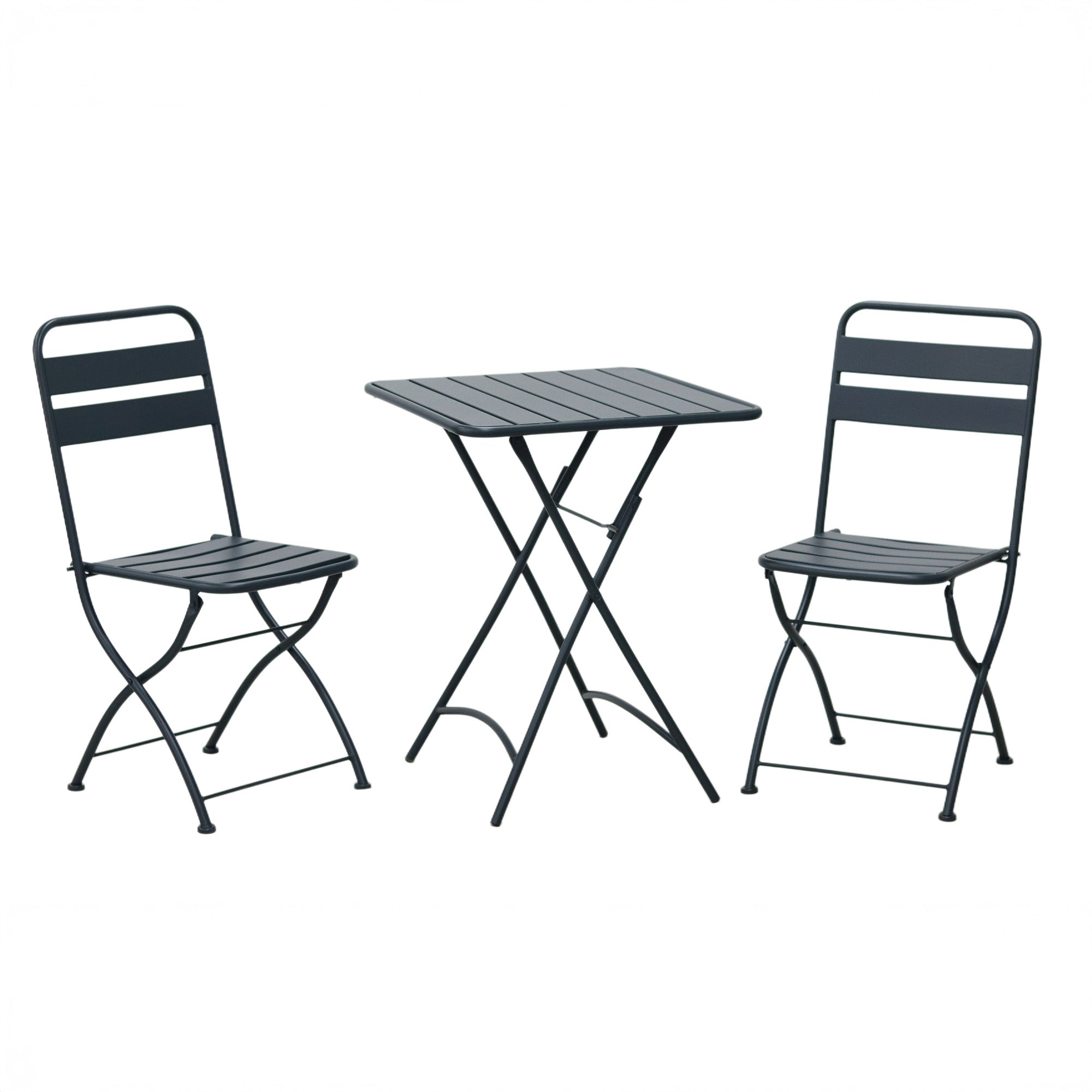 Hidcote - Folding Patio Set in Black