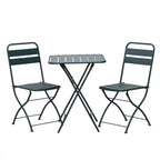 Hidcote - Folding Patio Set in Green