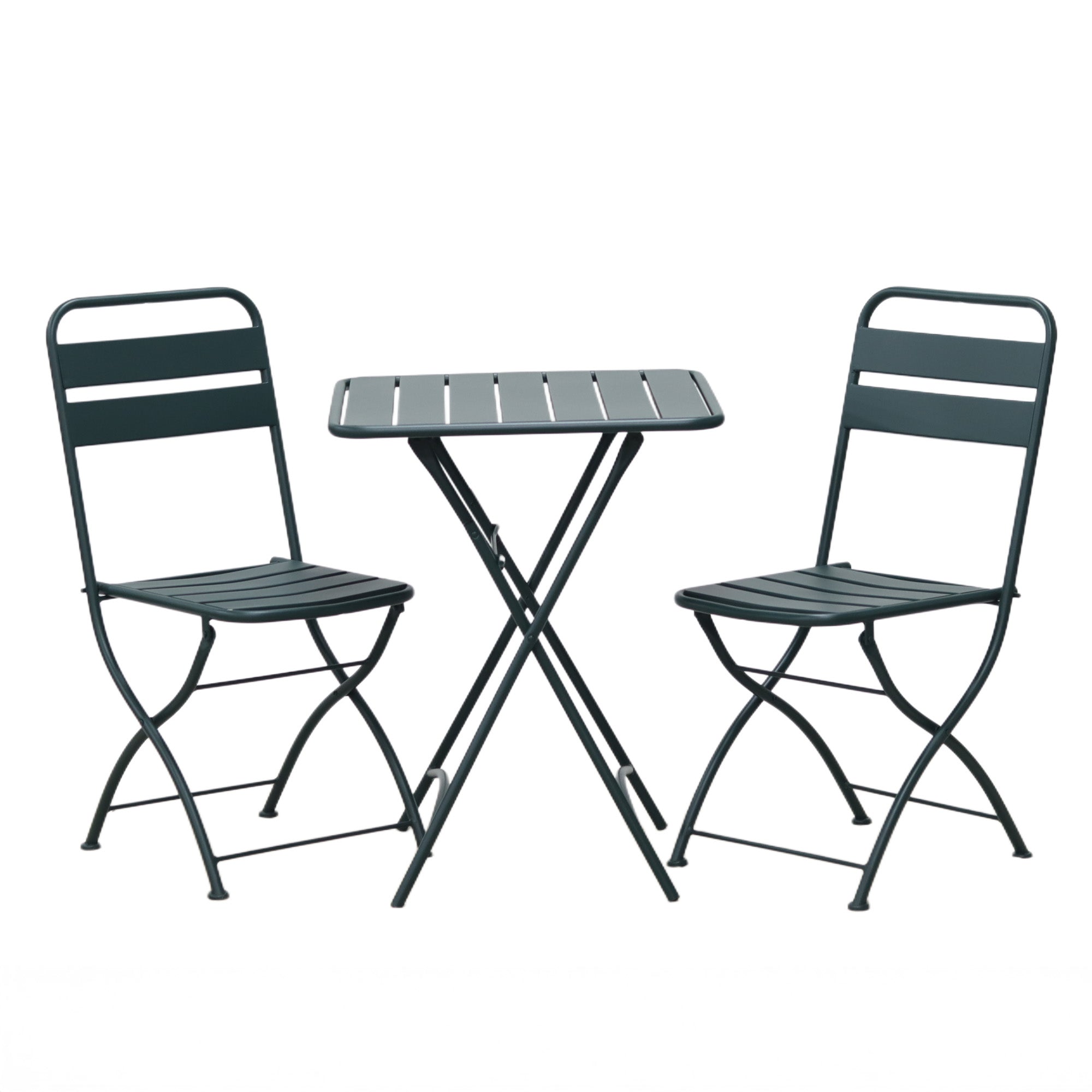 Hidcote - Folding Patio Set in Green