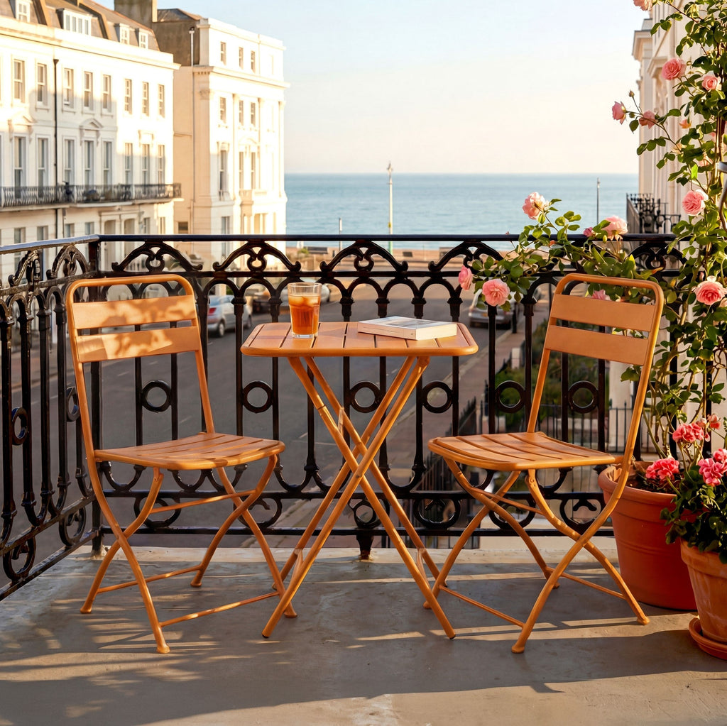 Hidcote - Folding Patio Set in Orange