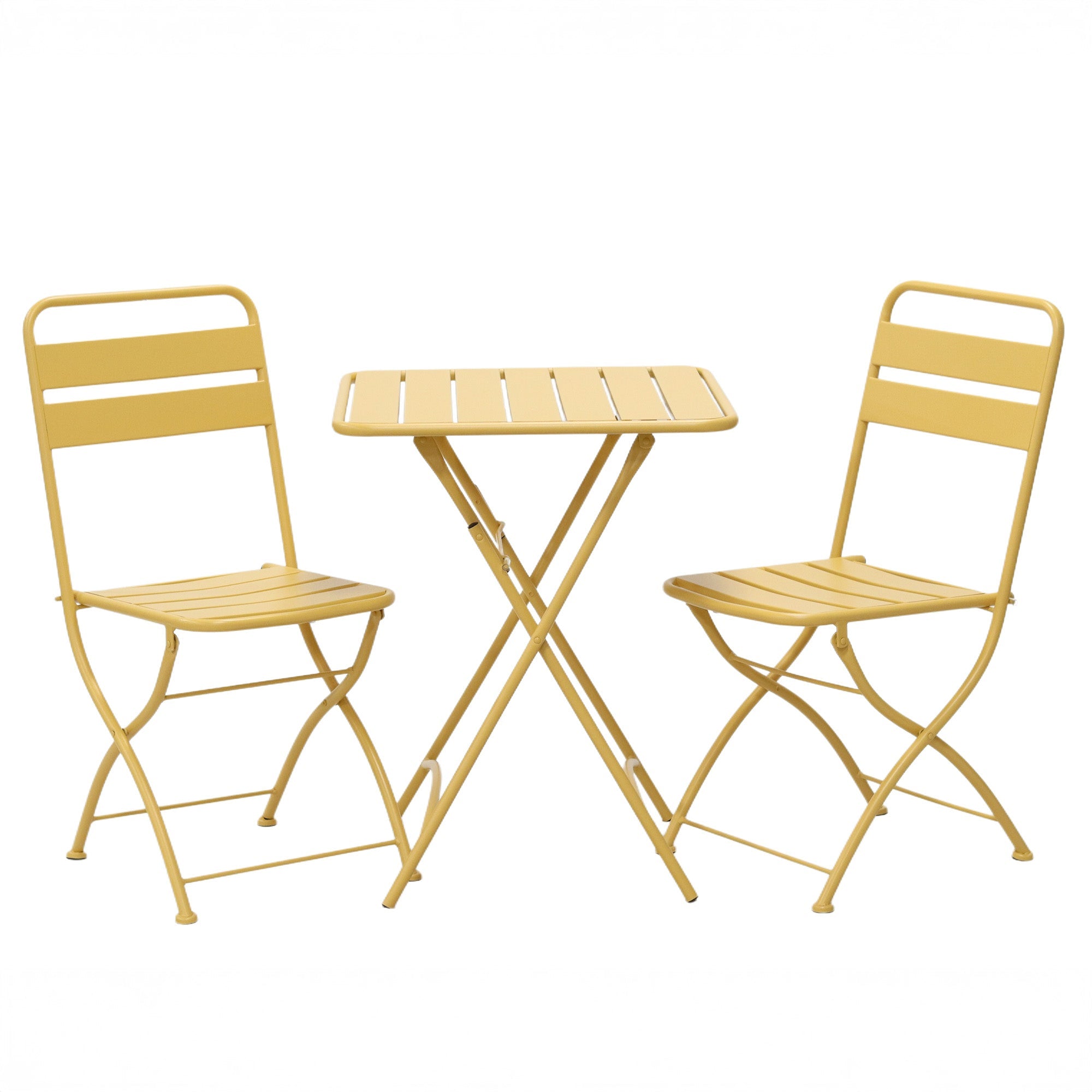 Hidcote - Folding Patio Set in Yellow