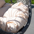 Dunham - Single Egg Chair in Cream on Grey