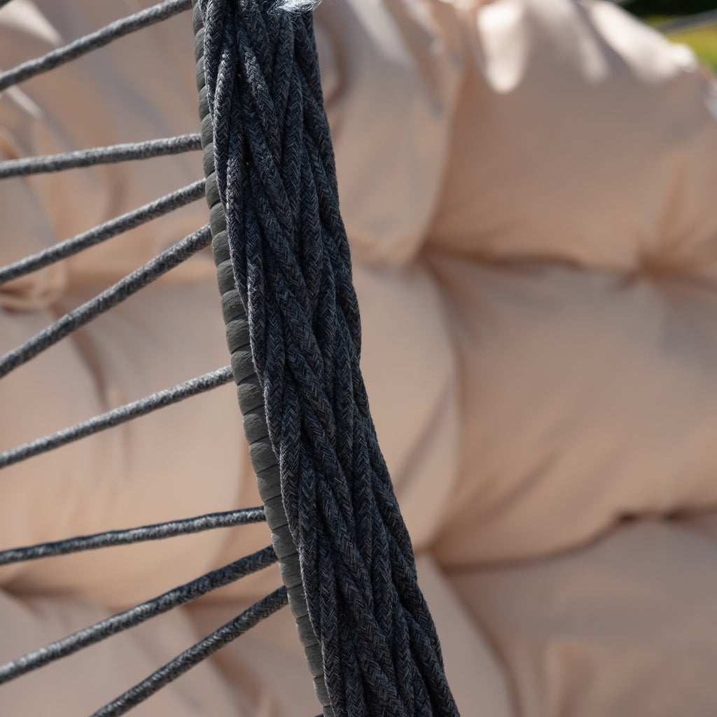 Dunham - Single Egg Chair in Cream on Grey