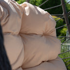 Dunham - Single Egg Chair in Cream on Grey