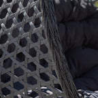 Petworth - Double Egg Chair in Dark Grey on Grey