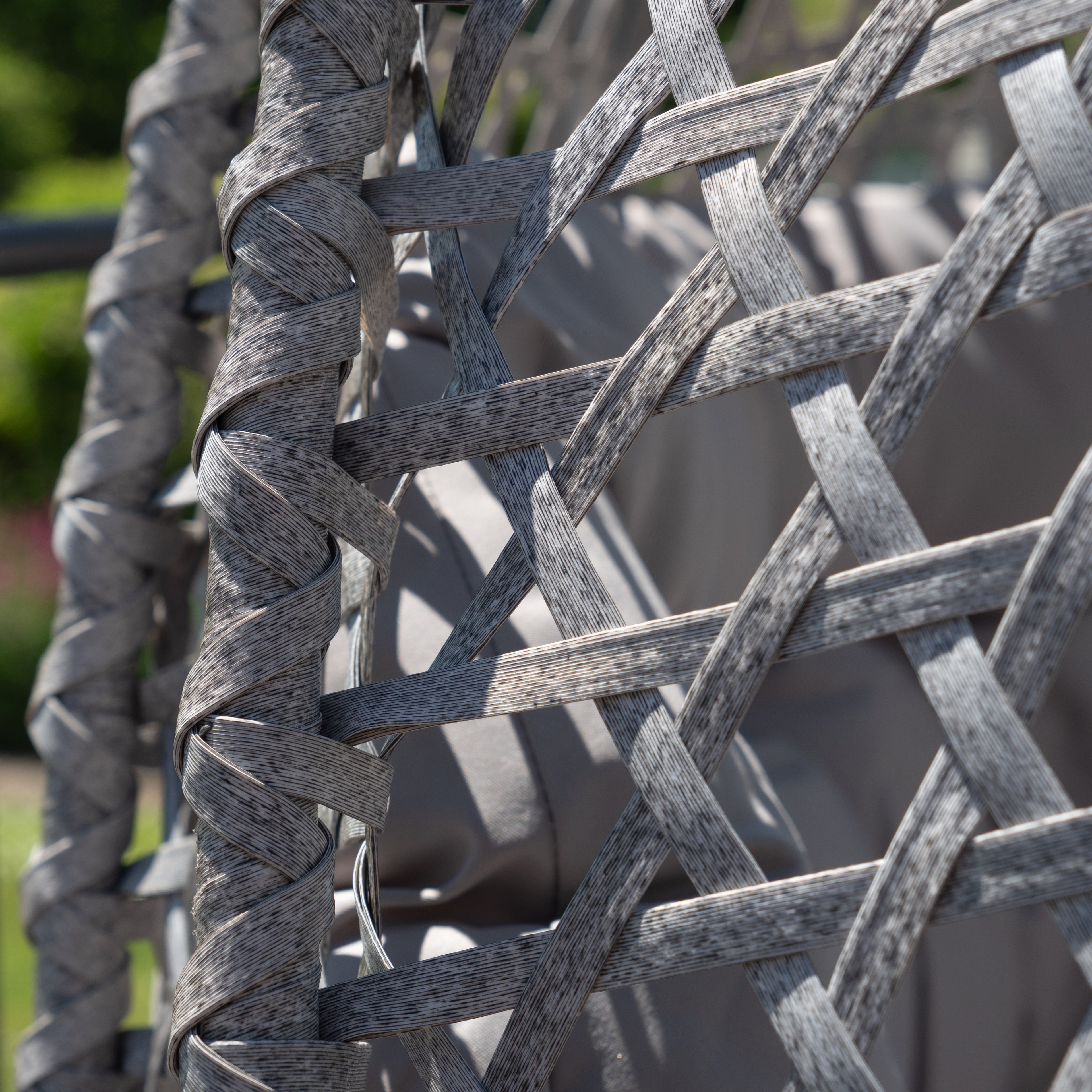 Petworth - Double Egg Chair in Light Grey on Grey