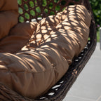 Petworth - Double Egg Chair in Brown on Brown