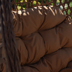 Petworth - Double Egg Chair in Brown on Brown