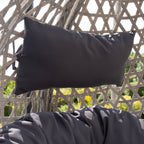 Attingham - Single Egg Chair in Dark Grey on Grey