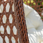 Attingham - Single Egg Chair in Cream on Brown