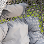 Bodiam - Double Egg Chair in Light Grey on Grey