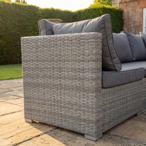 Anglesey - 10 Seat Large U-Shape Modular Set in Grey on Grey
