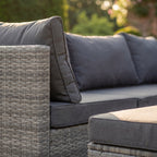 Anglesey - 8 Seat Small U-Shape Modular Set in Grey on Grey